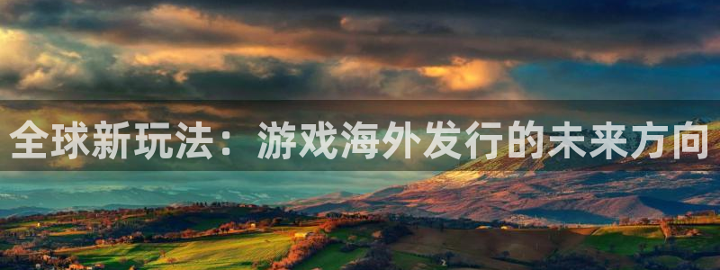 杏耀官网注册方法是什么软件：全球新玩法：游戏海外发行的未来方向